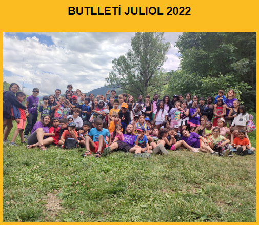Portada del butlletí de juliol 2022